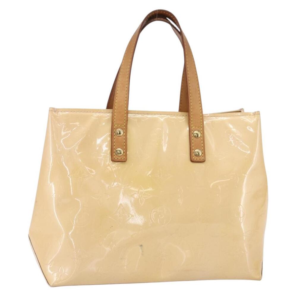LOUIS VUITTON Monogram Vernis Reade PM Bag Marshmallow Pink M91306 Auth 150708